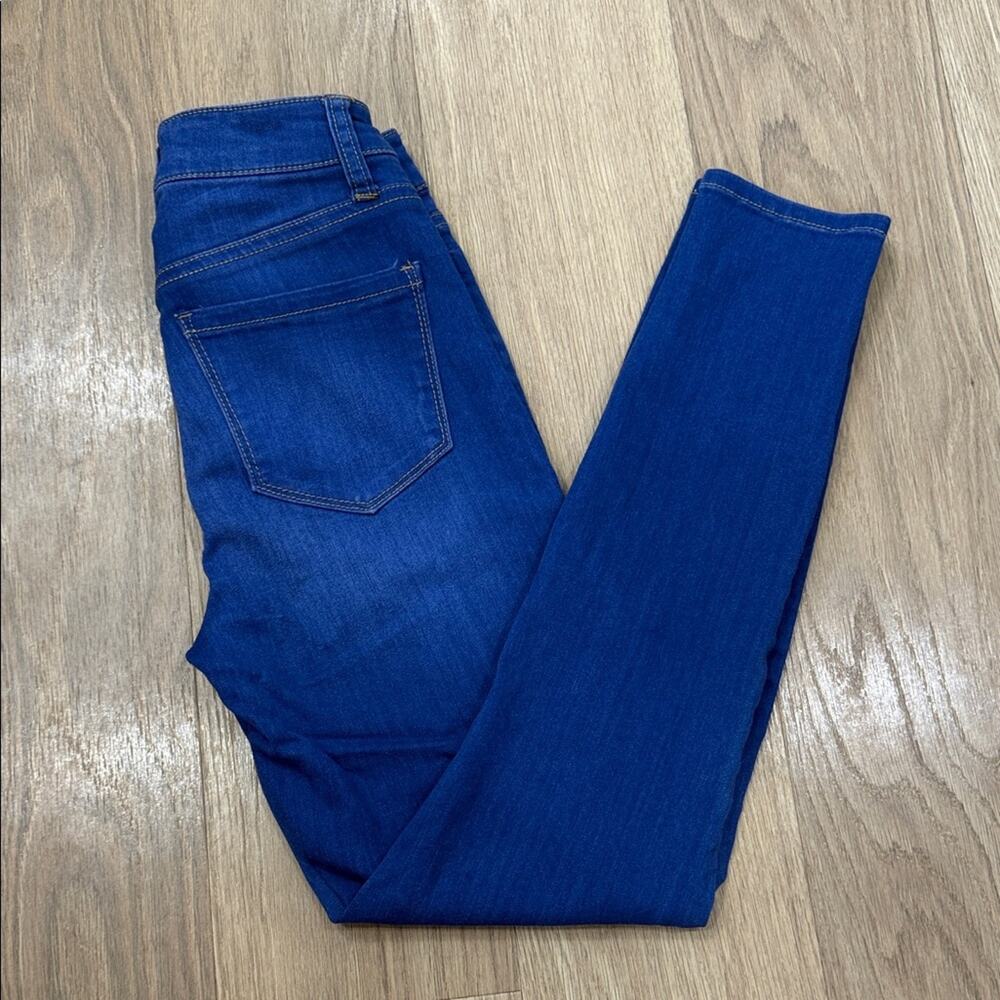 Celebrity Pink The Glam Deep Blue Skinny Jeans Size 25